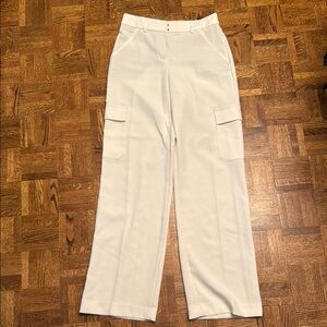 Express white high waisted trouser cargo